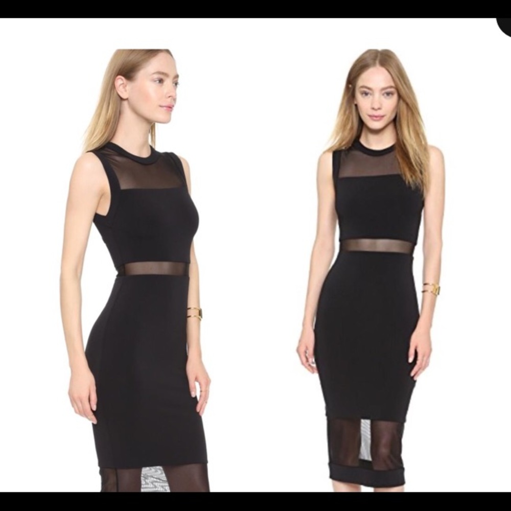 Alice + Olivia sheet panel dress